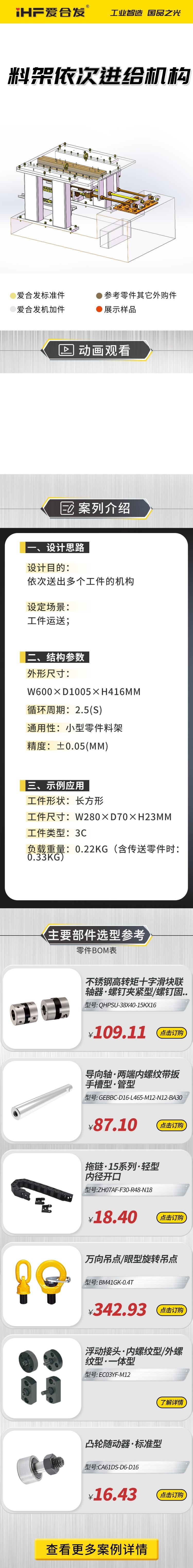 愛合發案例介紹：料雜架（jià）依次進給機（jī）構！